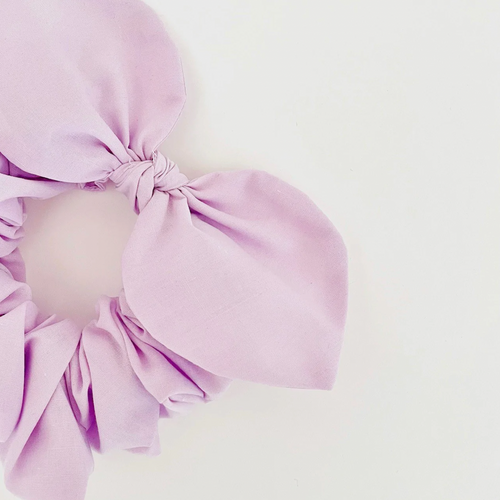 Bow Scrunchie - Lilac